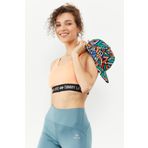 Tommy Life 97113 Yazı Şeritli Standart Kalıp U Yaka Spor Yavruağzı Kadın Büstiyer