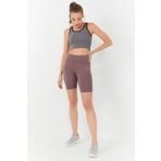 Tommy Life 97162 Basic Sıfır Kol Dar Kalıp U Yaka Çağla Yeşili Kadın Crop Top