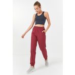 Tommy Life 97162 Lacivert Melanj Kadın Basic Sıfır Kol Dar Kalıp U Yaka Crop Top