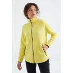 Tommy Life 97173 Limon Dik Yaka Fermuarlı Rahat Form Kadın Polar Sweatshirt