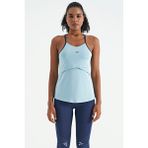 Tommy Life 97261 Açık Mavi Sırt Çarpraz Askı Detaylı Standart Kalıp Kadın Spor Atlet