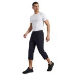 TOMMY LIFE Antrasit Bağcıklı Standart Kalıp Fermuar Cepli Aktif Spor Kapri, XL, T12ER-83096, Antrasıt, Erkek