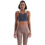TOMMY LIFE Antrasit Renk Bloklu, Spor Büstiyer, Gri, XL