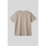 TOMMY LIFE Bej Baskılı O Yaka Rahat Form Battal Büyük Beden Erkek T-Shirt - 88472
