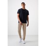 Tommy Life Bej İnce Yumuşak Comfort Fit Erkek Eşofman Alt - 82119 - XL