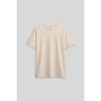 TOMMY LIFE Bej O Yaka Standart Fit Basic Kadın T-Shirt - 97311
