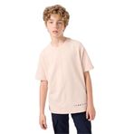 TOMMY LIFE Bej Pamuklu Yumuşak Dokulu Oversize Basic Erkek Çocuk T-Shirt, 10-11 Yaş