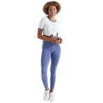 TOMMY LIFE Beyaz Bel Bağlama Detaylı O Yaka Standart Kalıp Dalgıç Kumaş Kadın Crop T-Shirt, L