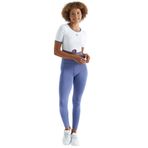 TOMMY LIFE Beyaz Bel Bağlama Detaylı O Yaka Standart Kalıp Dalgıç Kumaş Kadın Crop T-Shirt