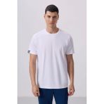 Tommy Life Beyaz Erkek Basic Kısa Kol Standart Kalıp O Yaka T-Shirt 87911 - 2XL