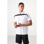TOMMY LIFE Beyaz Nefes Alan Dokulu Ince Esnek Standart Fit Polo Yaka Erkek Performans T-shirt - 88392