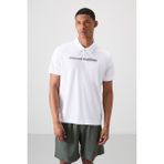 Tommy Life Beyaz Nefes Alan Dokulu İnce Esnek Standart Fit Polo Yaka Erkek Performans T-Shirt - 88393 - 2XL