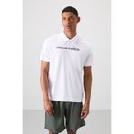 TOMMY LIFE Beyaz Nefes Alan Dokulu Ince Esnek Standart Fit Polo Yaka Erkek Performans T-shirt - 88393
