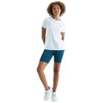 TOMMY LIFE Beyaz O Yaka Kısa Kollu Standart Kalıp Kadın T-Shirt, XL