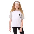 TOMMY LIFE Beyaz O Yaka Pamuklu Baskılı Oversize Fit Kız Çocuk T-Shirt, 10-11 Yaş