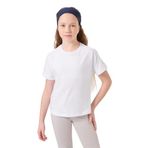 TOMMY LIFE Beyaz Pamuklu O Yaka Oversize Fit Basic Kız Çocuk T-Shirt, 14-15 Yaş