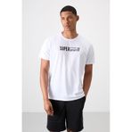 Tommy Life Beyaz Polyester Nefes Alan Dokulu İnce Esnek Standart Fit Erkek Performans T-shirt - 88385 Beyaz