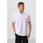 Tommy Life Beyaz Standart Kalıp Basic Polo Yaka Erkek T-Shirt - 87768 - XL