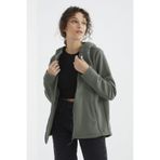 TOMMY LIFE Çağla Kapüşonlu Fermuarlı Rahat Form Kadın Polar Sweatshirt - 97233