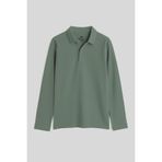 TOMMY LIFE Çağla Polo Yaka Basic Uzun Kollu Erkek Çocuk T-Shirt - 11170