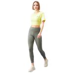 TOMMY LIFE Çağla Yüksek Bel Toparlayıcı Slim Fit Dar Paça Kadın Tayt, XS
