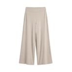 TOMMY LIFE Comfort Fit Geniş Paça Korsajlı Palazzo Pantolon, M, T18BY-94681, Bej, Kadın