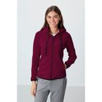 TOMMY LIFE Erguvan Kalın Yumuşak Dokulu Kapüşonlu Standart Fit Nakışlı Polar Kadın Sweatshirt -97287