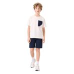 TOMMY LIFE Erkek Çocuk Eşofman Takımı, Ekru-Lacivert, Pamuklu Oversize Fit, 11-12 Yaş