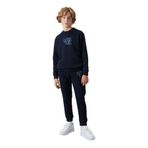 TOMMY LIFE Erkek Çocuk Eşofman Takımı, Lacivert, Pamuklu, Kalın İçi Tüylü, Standart Fit, Baskılı, 9-10 Yaş