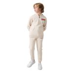 TOMMY LIFE Erkek Çocuk Eşofman Takımı, Pamuklu, Bej, 9-10 Yaş