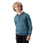 TOMMY LIFE Erkek Çocuk Kapüşonlu Sweatshirt, Orman Yeşili, Pamuklu, Kalın İçi Tüylü, Standart Fit, 8-9 Yaş
