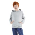 TOMMY LIFE Erkek Çocuk Kapüşonlu Sweatshirt, Taş Rengi, 7-10 Yaş