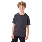 TOMMY LIFE Erkek Çocuk T-Shirt, Antrasit, Pamuklu Yumuşak Dokulu Oversize Baskılı, 11-12 Yaş