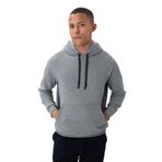 TOMMY LIFE Erkek Kapüşonlu Sweatshirt, Gri Melanj, Pamuklu, Kalın İçi Tüylü, Comfort Fit, 2XL