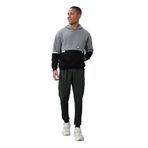 TOMMY LIFE Erkek Kapüşonlu Sweatshirt, Gri Melanj, Pamuklu, Kalın İçi Tüylü, Comfort Fit, Nakışlı, S Beden