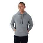 TOMMY LIFE Erkek Kapüşonlu Sweatshirt, Gri Melanj, Pamuklu, Kalın İçi Tüylü, Comfort Fit, XL