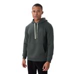 TOMMY LIFE Erkek Kapüşonlu Sweatshirt, Haki, Pamuklu, Kalın İçi Tüylü, Comfort Fit, 2XL