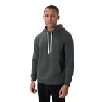 TOMMY LIFE Erkek Kapüşonlu Sweatshirt, Haki, Pamuklu, Kalın İçi Tüylü, Comfort Fit, S Beden