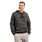 TOMMY LIFE Erkek Kapüşonlu Sweatshirt, Kanguru Cep, Standart Kalıp, Haki, 2XL