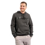 TOMMY LIFE Erkek Kapüşonlu Sweatshirt, Kanguru Cep, Standart Kalıp, Haki, S Beden