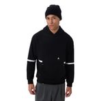 TOMMY LIFE Erkek Kapüşonlu Sweatshirt, Siyah, Pamuklu, Kalın İçi Tüylü, Comfort Fit, 2XL Beden
