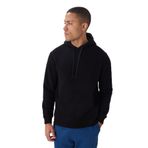 TOMMY LIFE Erkek Kapüşonlu Sweatshirt, Siyah, Pamuklu, Kalın İçi Tüylü, Comfort Fit, M Beden