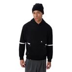 TOMMY LIFE Erkek Kapüşonlu Sweatshirt, Siyah, Pamuklu, Kalın İçi Tüylü, Comfort Fit, XL Beden