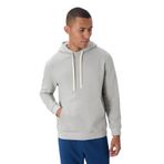 TOMMY LIFE Erkek Kapüşonlu Sweatshirt, Taş Pamuklu, Kalın İçi Tüylü, Yumuşak Dokulu, Comfort Fit, Nakışlı, S Beden