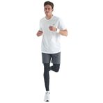 TOMMY LIFE Erkek Siyah Slim Fit Aktif Spor Tayt, XL