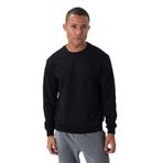 TOMMY LIFE Erkek Sweatshirt, Siyah, Kompakt Pamuklu, Kalın Dokulu, O Yaka, Standart Fit, S Beden