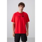 Tommy Life Fiesta Pamuklu Kalın Yumuşak Dokulu Oversize Fit Baskılı Erkek T-Shirt - 88330 - XXL - 2XL