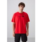 TOMMY LIFE Fiesta Pamuklu Kalın Yumuşak Dokulu Oversize Fit Baskılı Erkek T-Shirt - 88330