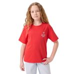 TOMMY LIFE Fiesta Pamuklu O Yaka Oversize Fit Baskılı Kız Çocuk T-Shirt, 10-11 Yaş