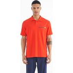 Tommy Life Fiesta Yazı Baskılı Standart Form Polo Yaka Erkek T-shirt - 88236 - Kırmızı
